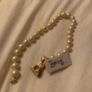 Kate Spade Pearl Necklace with Bow detail
